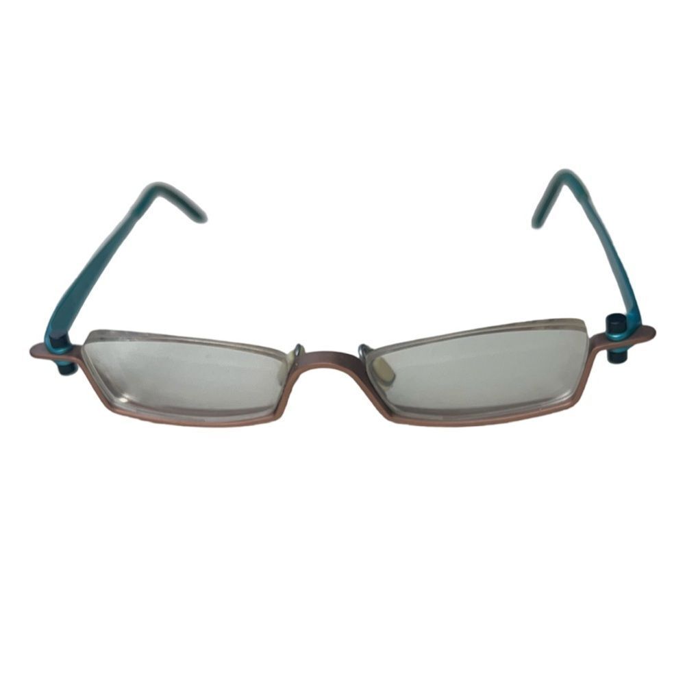 Gail Spence for Prodesign Aluminum Frame Turquoise & Pink Cool Retro Frames 9203 - Picture 5 of 12